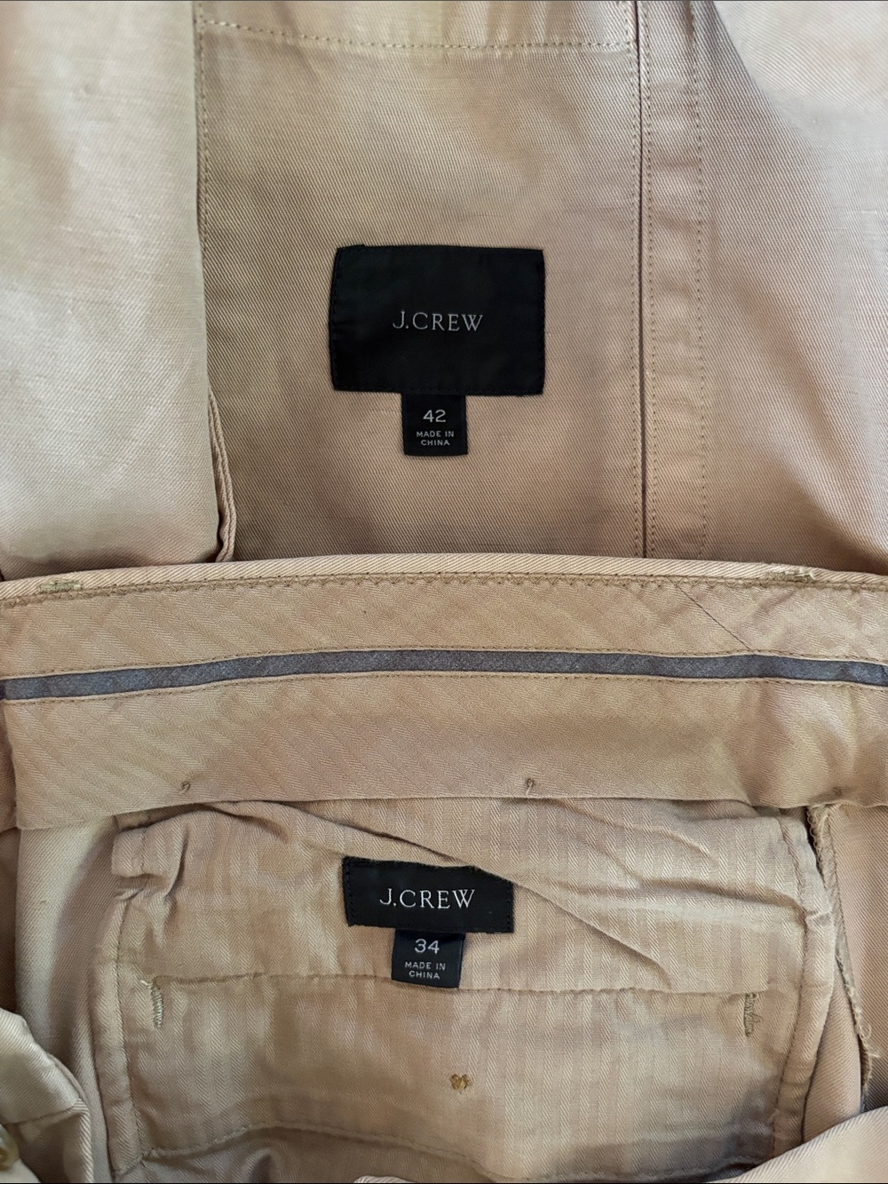 J. Crew Khaki Chore Suit - 42R& 34 - Picture 6 of 6